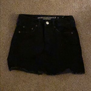 AE black jean skirt (sz 0)